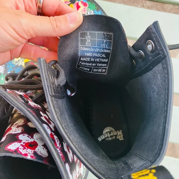 MOVING SALE Floral Dr. Martens Boots - Picture 6 of 7